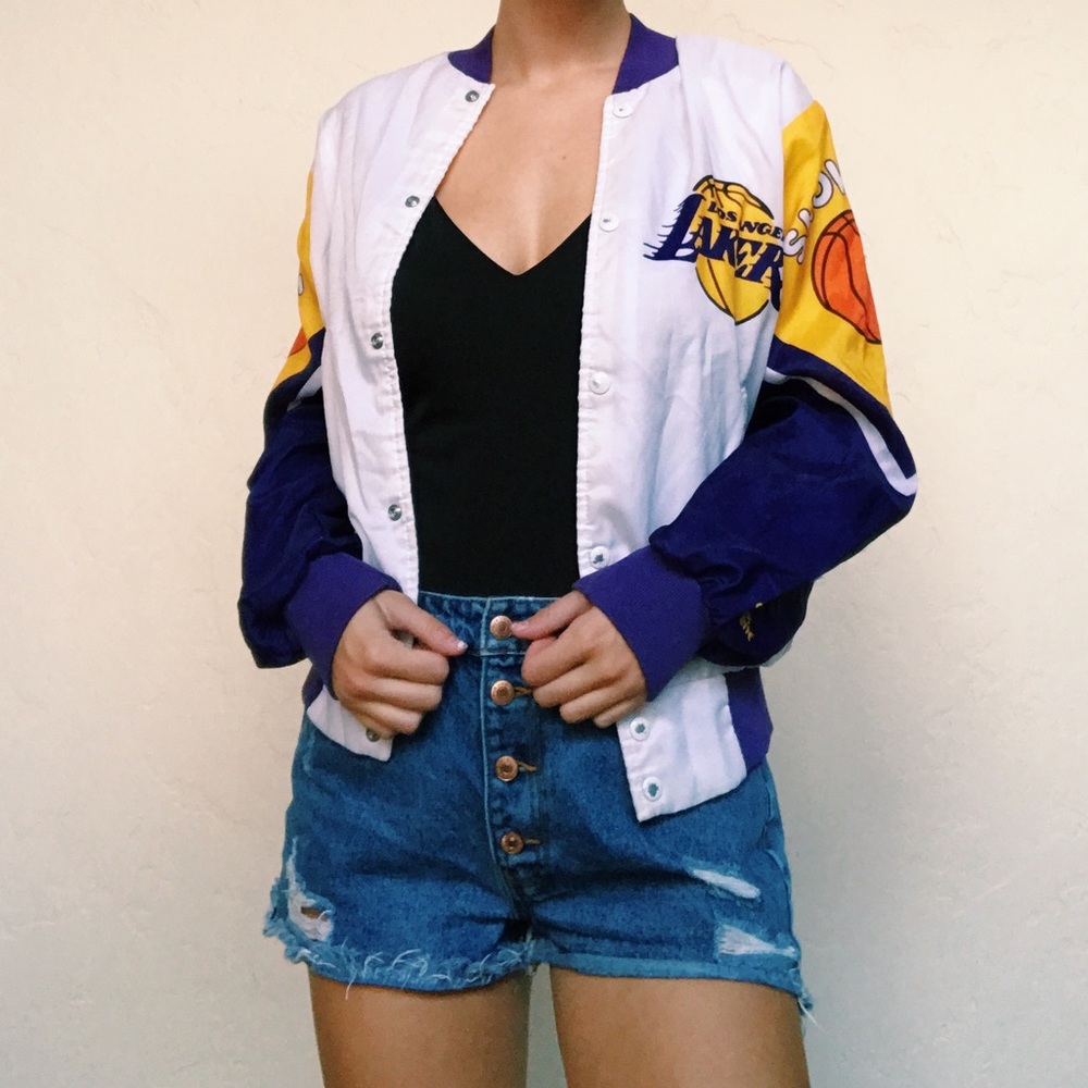 LAST CALL VINTAGE LAKERS BOMBER JACKET